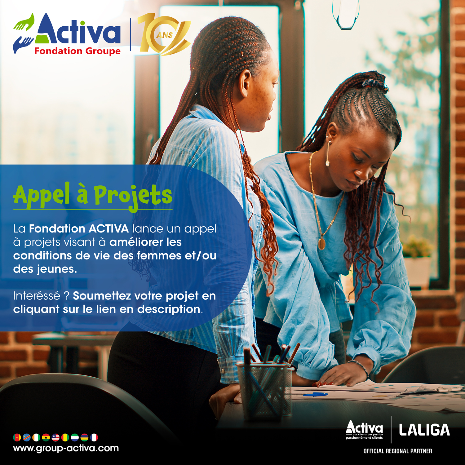 📢 Celebrating ACTIVA Foundation’s 10th Anniversary: Call for Innovative Projects